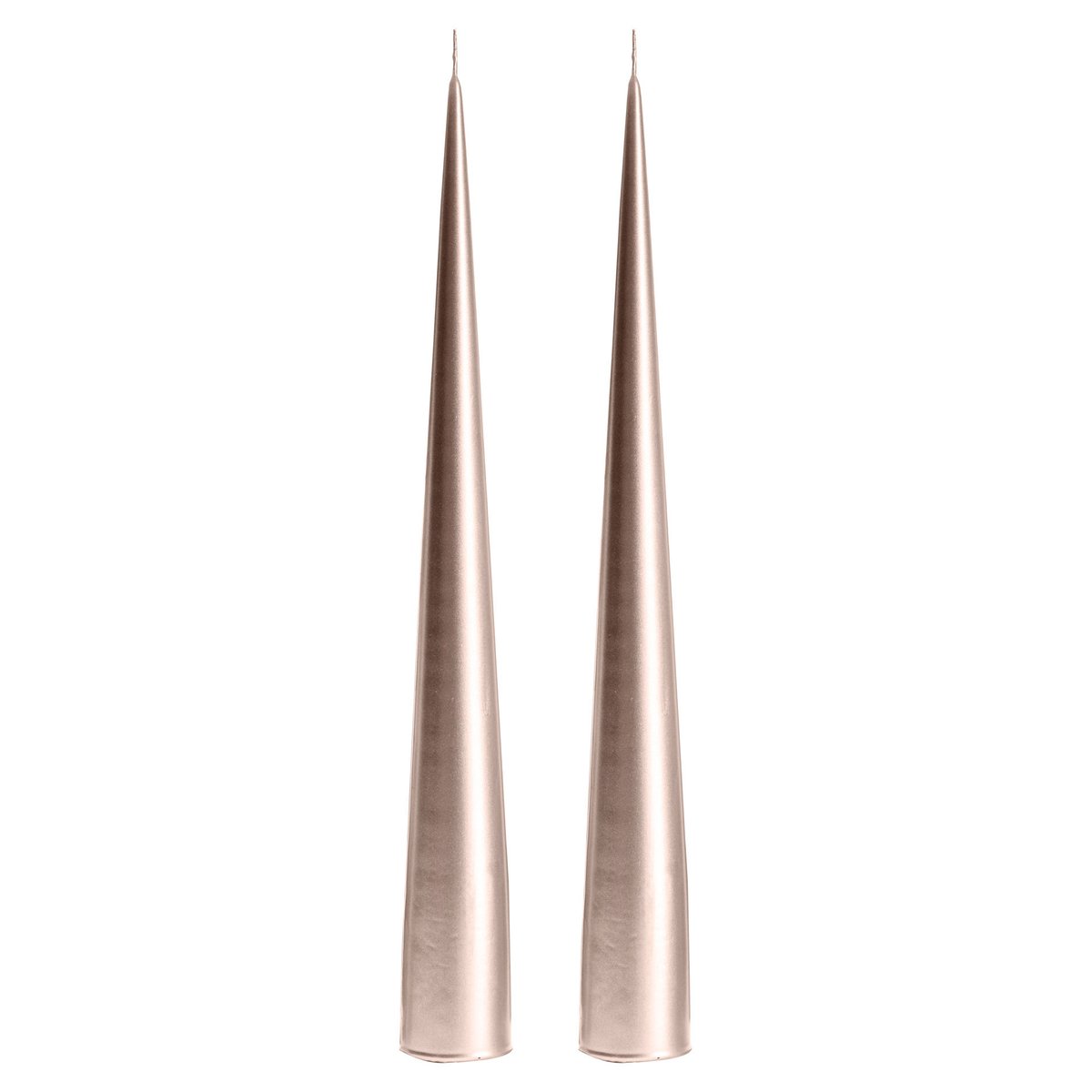 ester & erik cone candles 34 cm 2-pack metallic Champagne 94