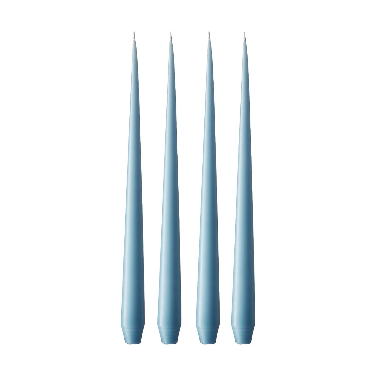 ester & erik light 32 cm 4-pack matte Moon blue 37 | Scandinavian Design | Candles | Blue