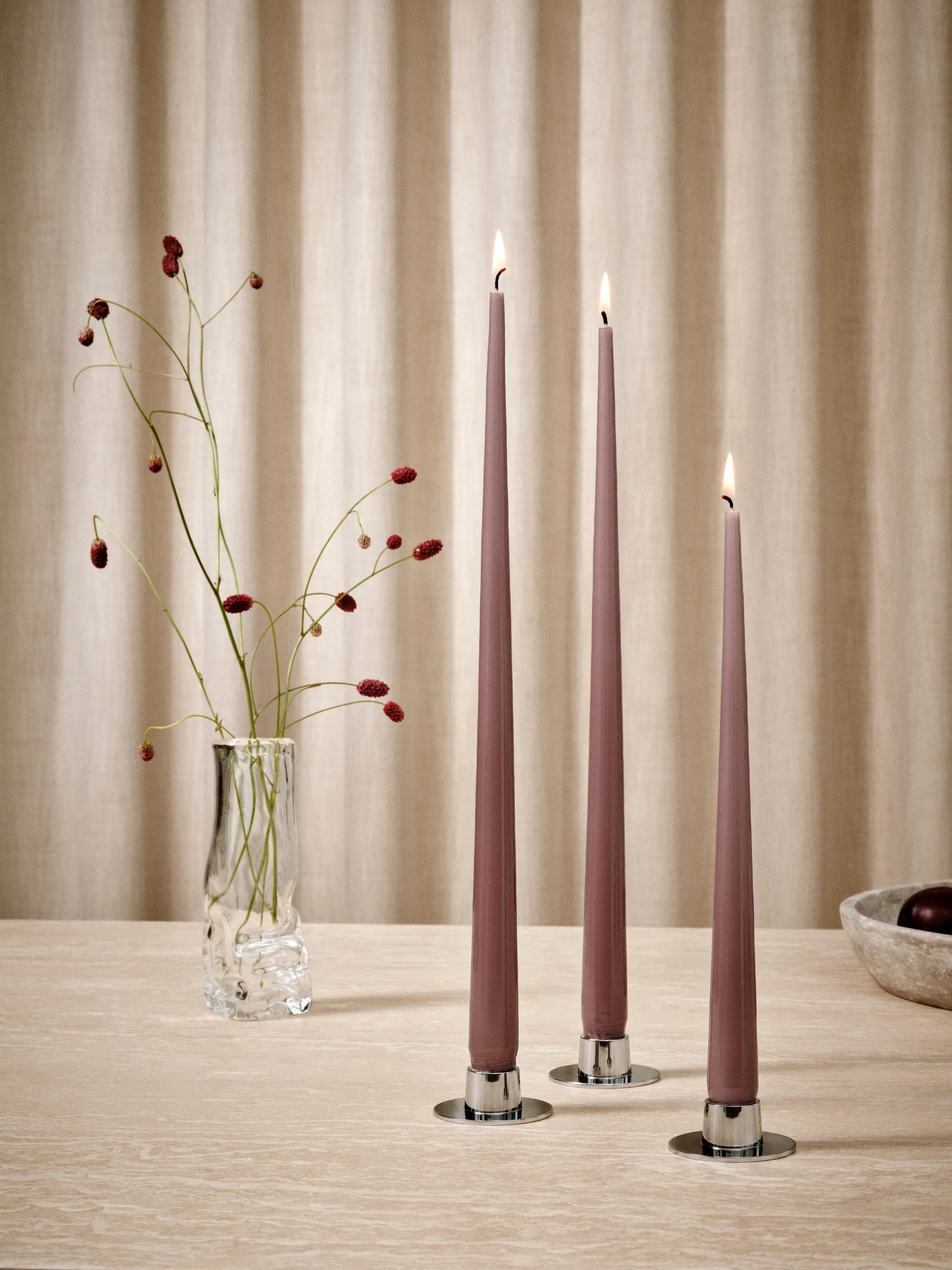 ester & erik light 4-pack lacquered, Winter rose 84, 32 cm ester & erik