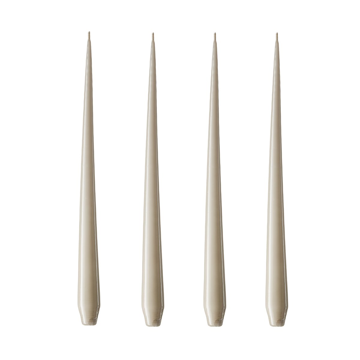 ester & erik light 4-pack linen grey laquered | Scandinavian Design | Candles | Beige