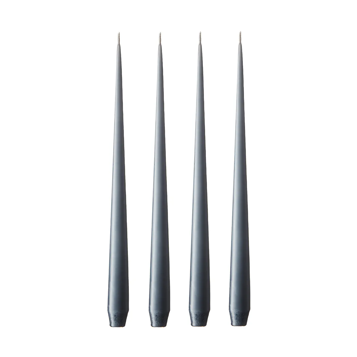 ester & erik light 4-pack matte dark slate, 42 cm | Scandinavian Design | Candles | Grey