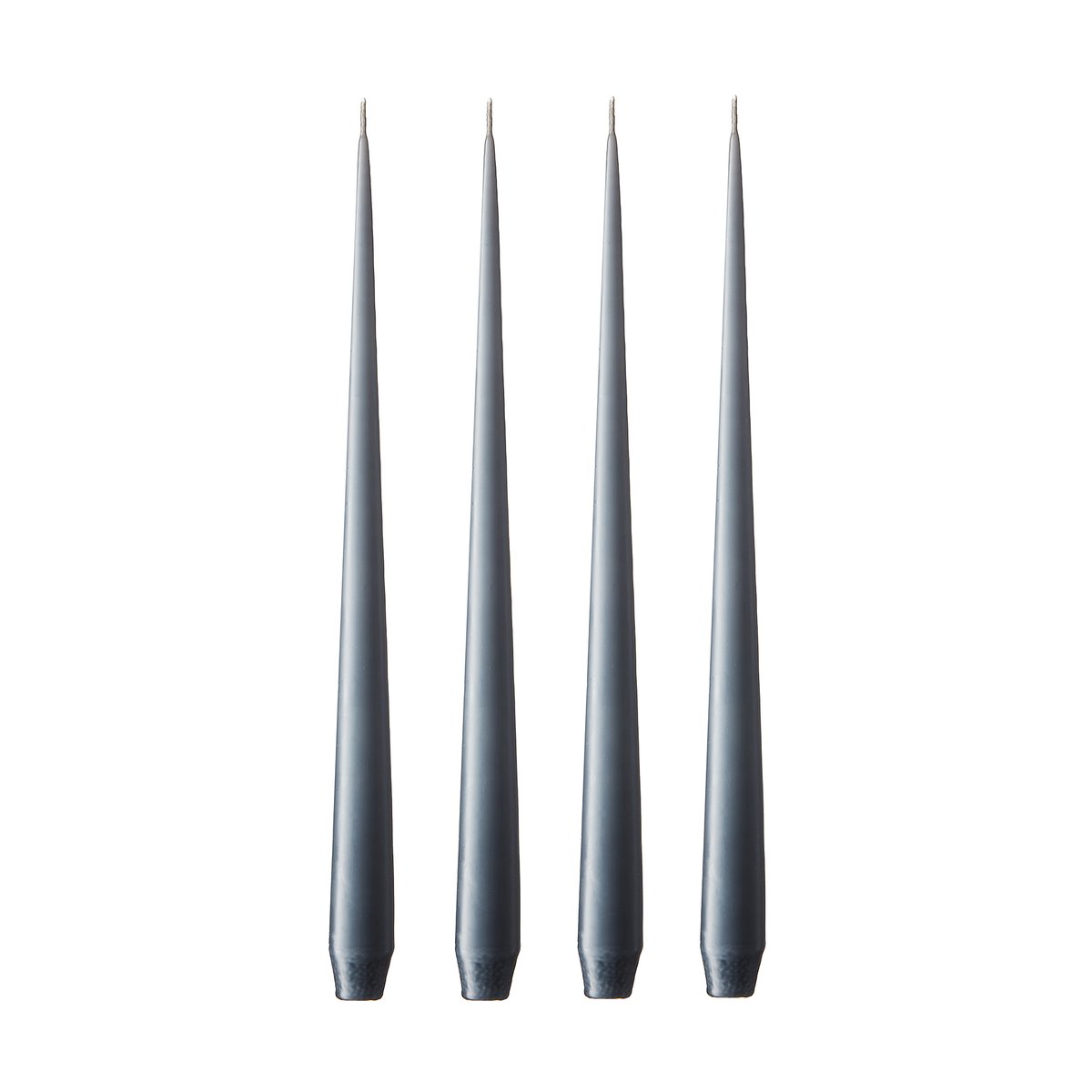 ester & erik light 4-pack matte dark slate, 42 cm | Scandinavian Design | Candles | Grey