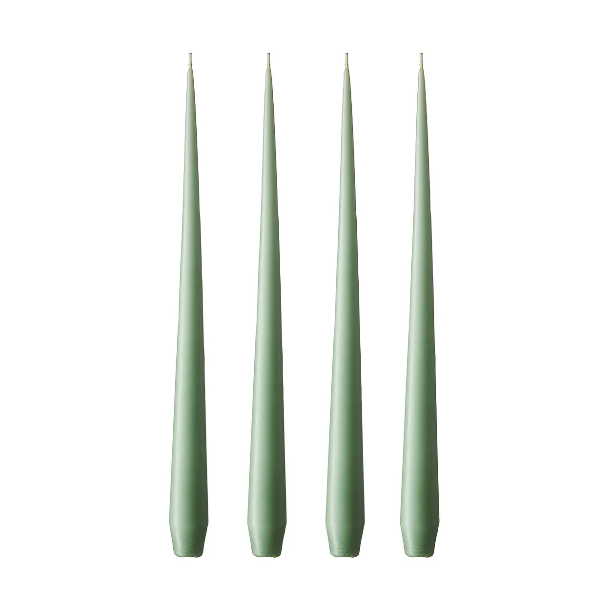 ester & erik light 4-pack matte eucalyptus, 32 cm | Scandinavian Design | Candles | Green
