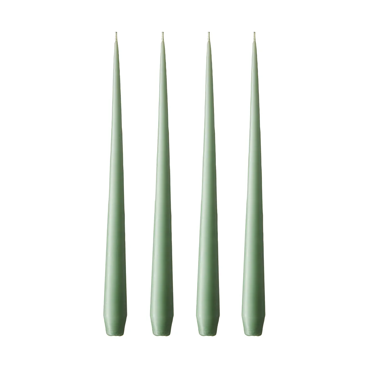 ester & erik light 4-pack matte eucalyptus, 42 cm | Scandinavian Design | Candles | Green