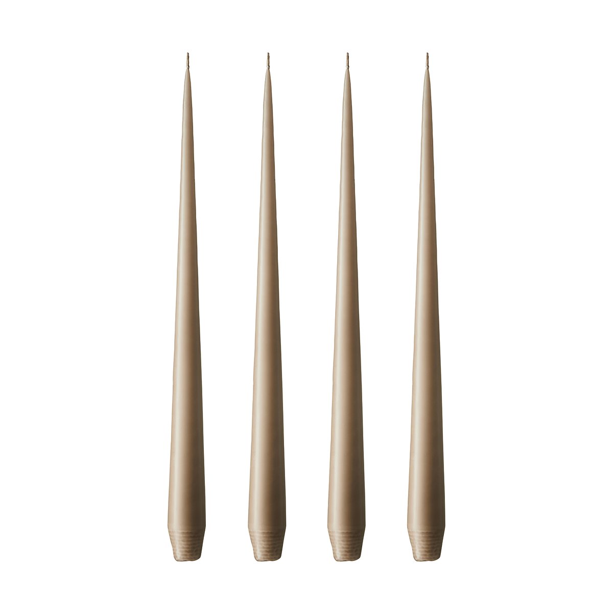 ester & erik light 4-pack matte nougat note, 32 cm | Scandinavian Design | Candles | Beige