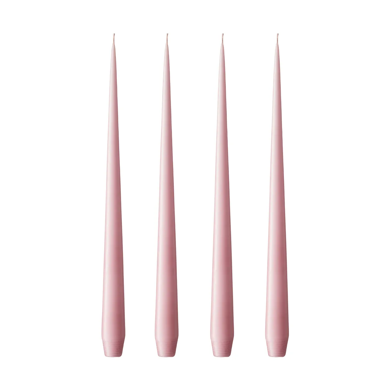 ester & erik light 4-pack matte old rose, 32 cm | Scandinavian Design | Candles | Pink