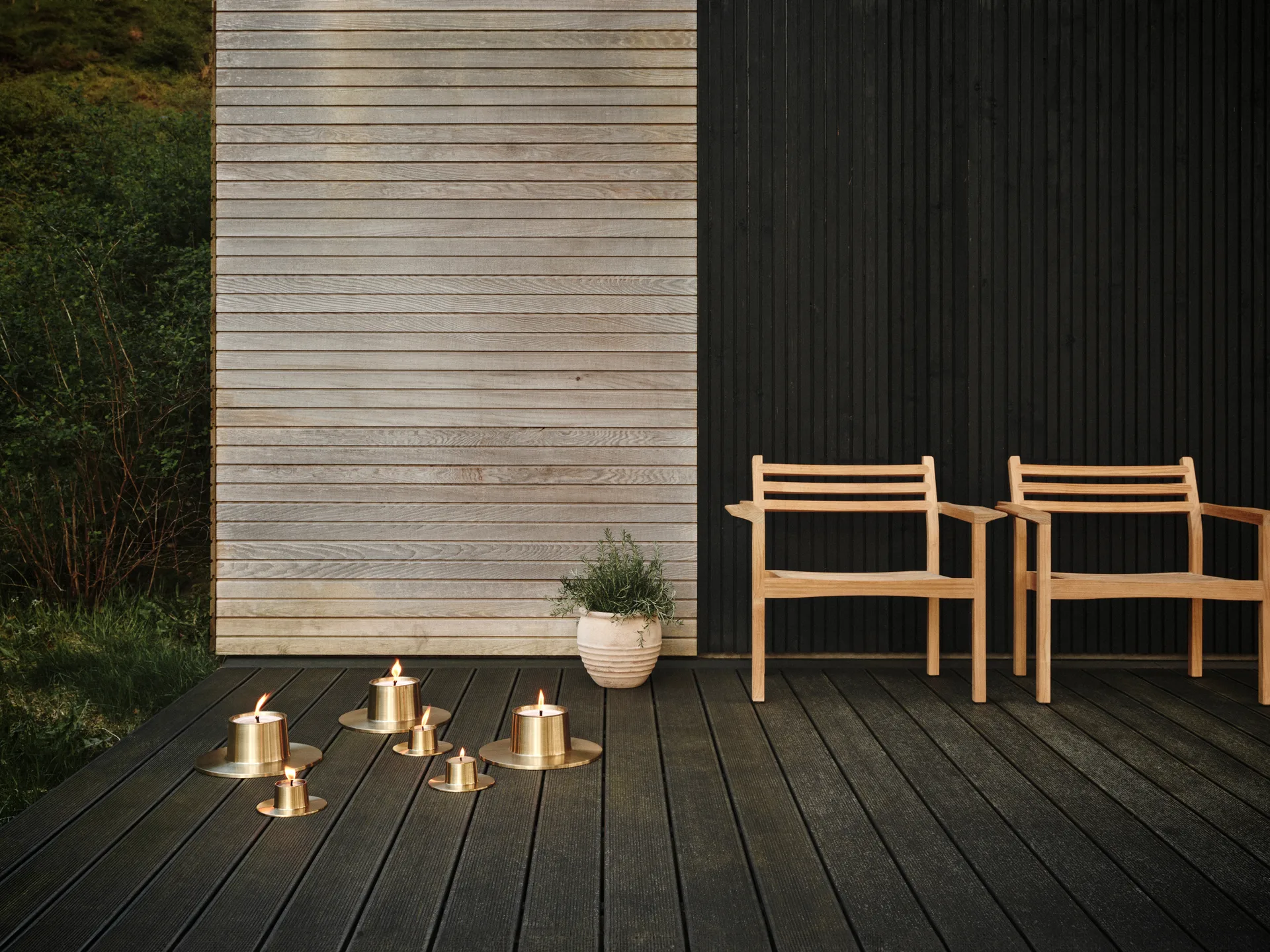 ester & erik outdoor candle holder large 32.3 cm, Gold ester & erik