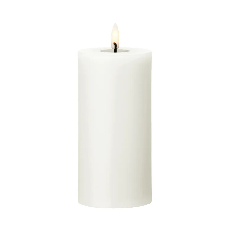 ester & erik pillar candle LED 10 Silky, 15 cm | Scandinavian Design | String lights & decorative lighting | White