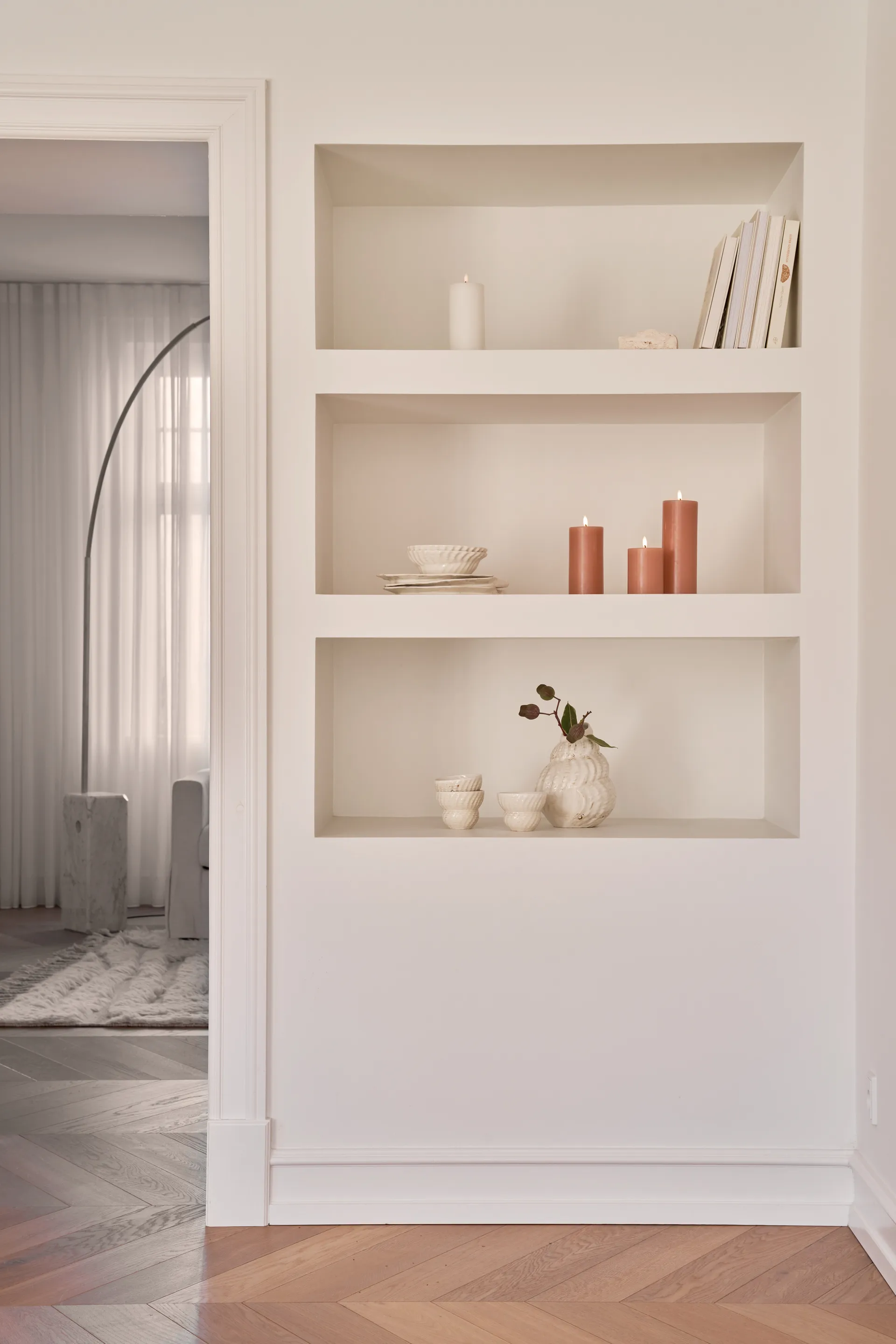 ester & erik pillar candle LED, 10 Silky, 15 cm ester & erik