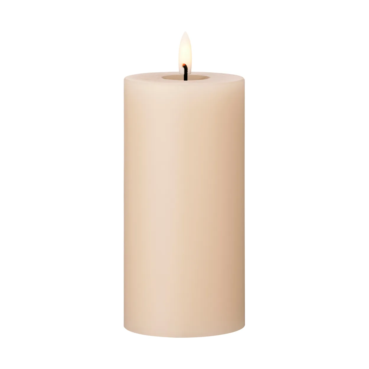 ester & erik pillar candle LED 11 Ice Latte, 15 cm | Scandinavian Design | String lights & decorative lighting | Beige