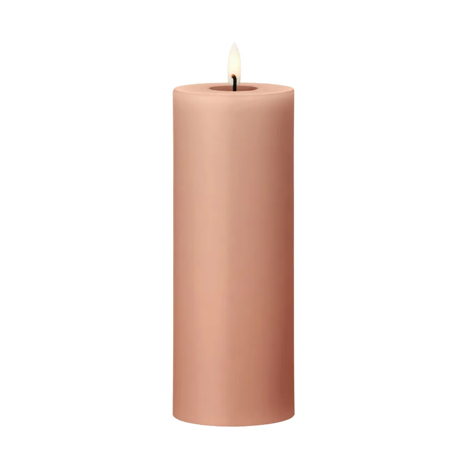 ester & erik pillar candle LED, 20 Rosy caramel, 20 cm ester & erik
