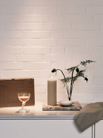 ester & erik pillar candle LED - 22 Linen Grey, 20 cm - ester & erik