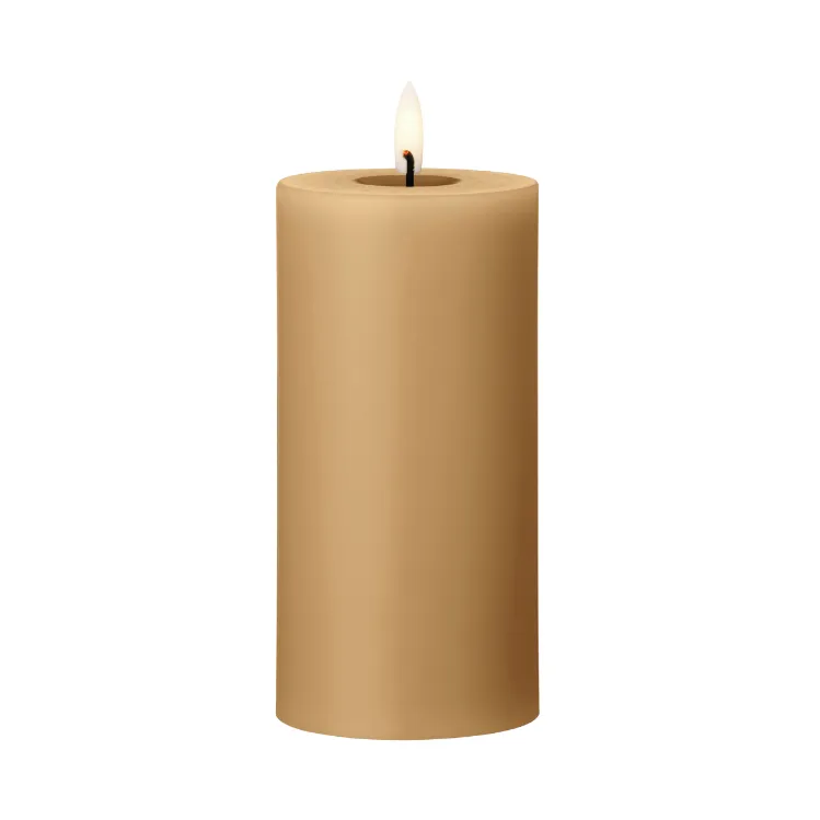 ester & erik ester & erik pillar candle LED 27 Almond butter, 15 cm
