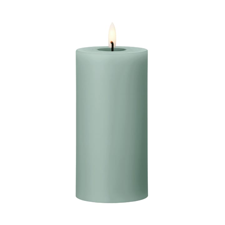 ester & erik pillar candle LED - 67 Jade stone, 15 cm - Ester & erik