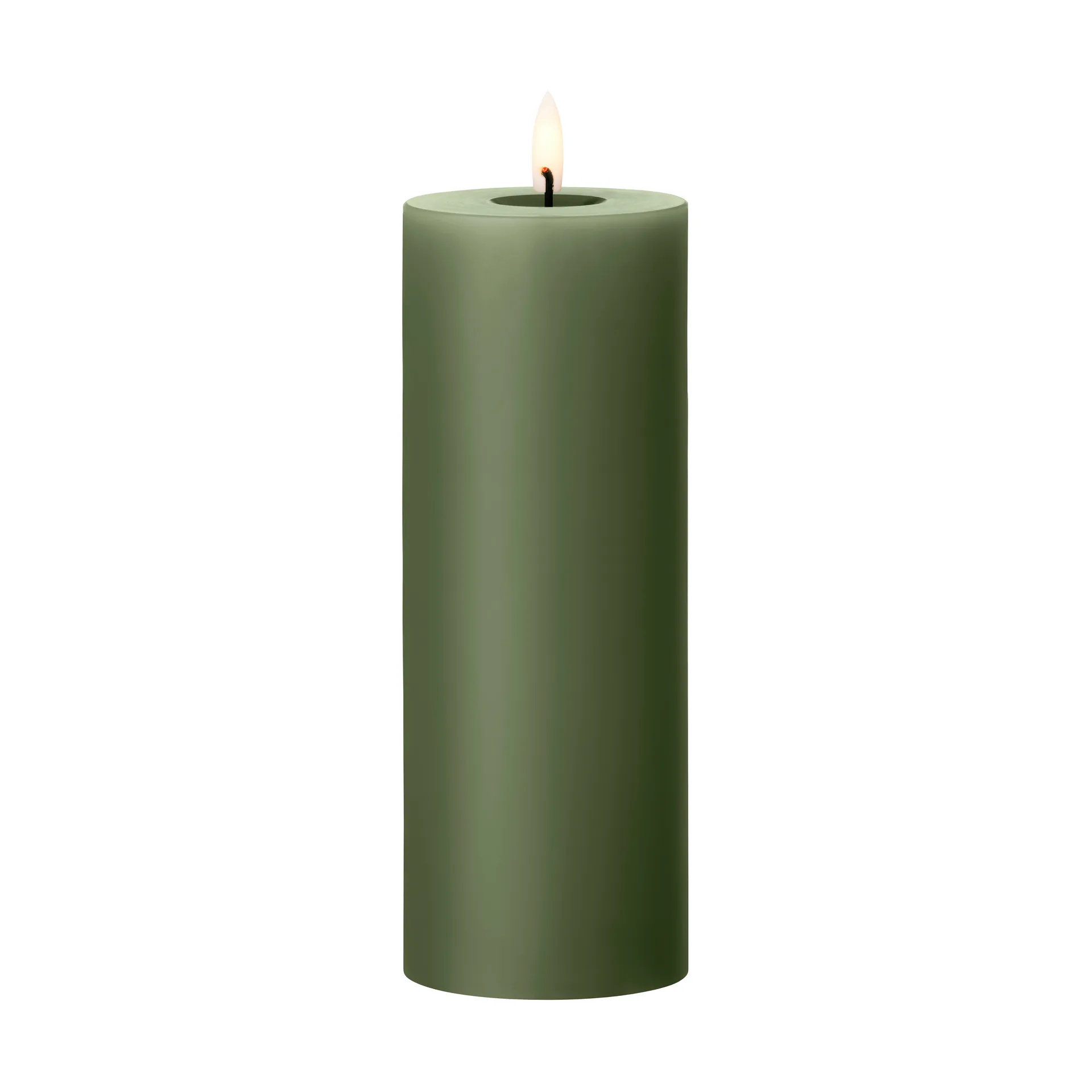 ester & erik pillar candle LED, 70 Green Soil, 20 cm ester & erik