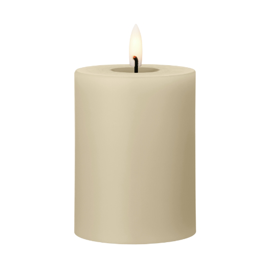 ester & erik pillar candle LED o7.5x10 cm 14 Pale ginger