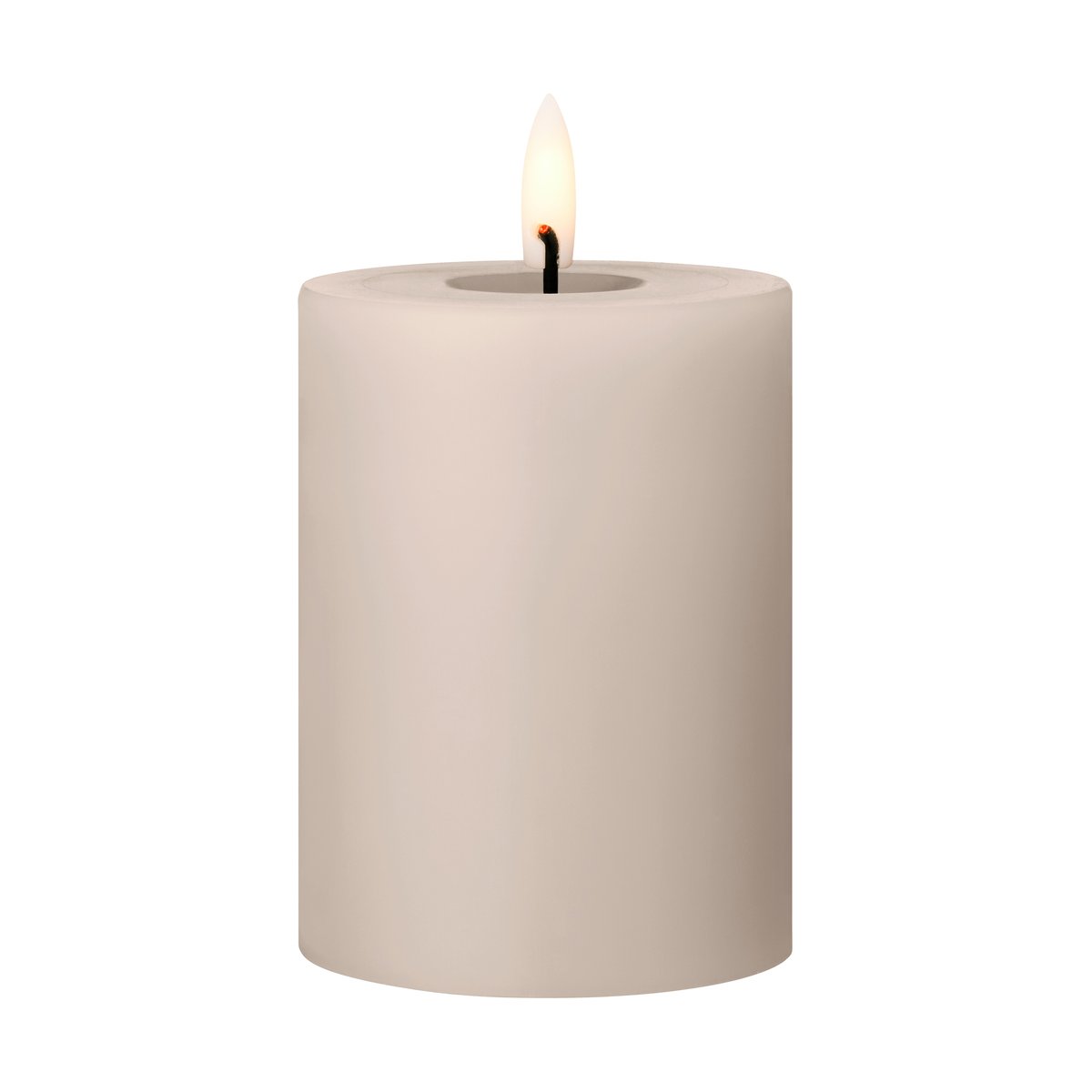 ester & erik pillar candle LED o7.5x10 cm 22 Linen Grey