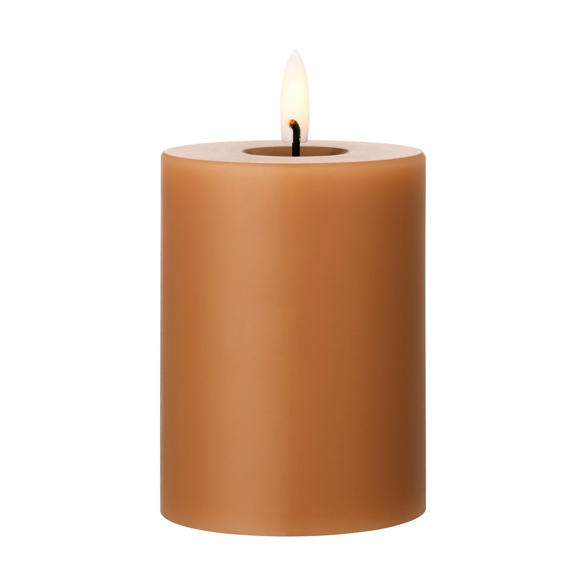 ester & erik pillar candle LED o7.5x10 cm 23 Raw Toffee