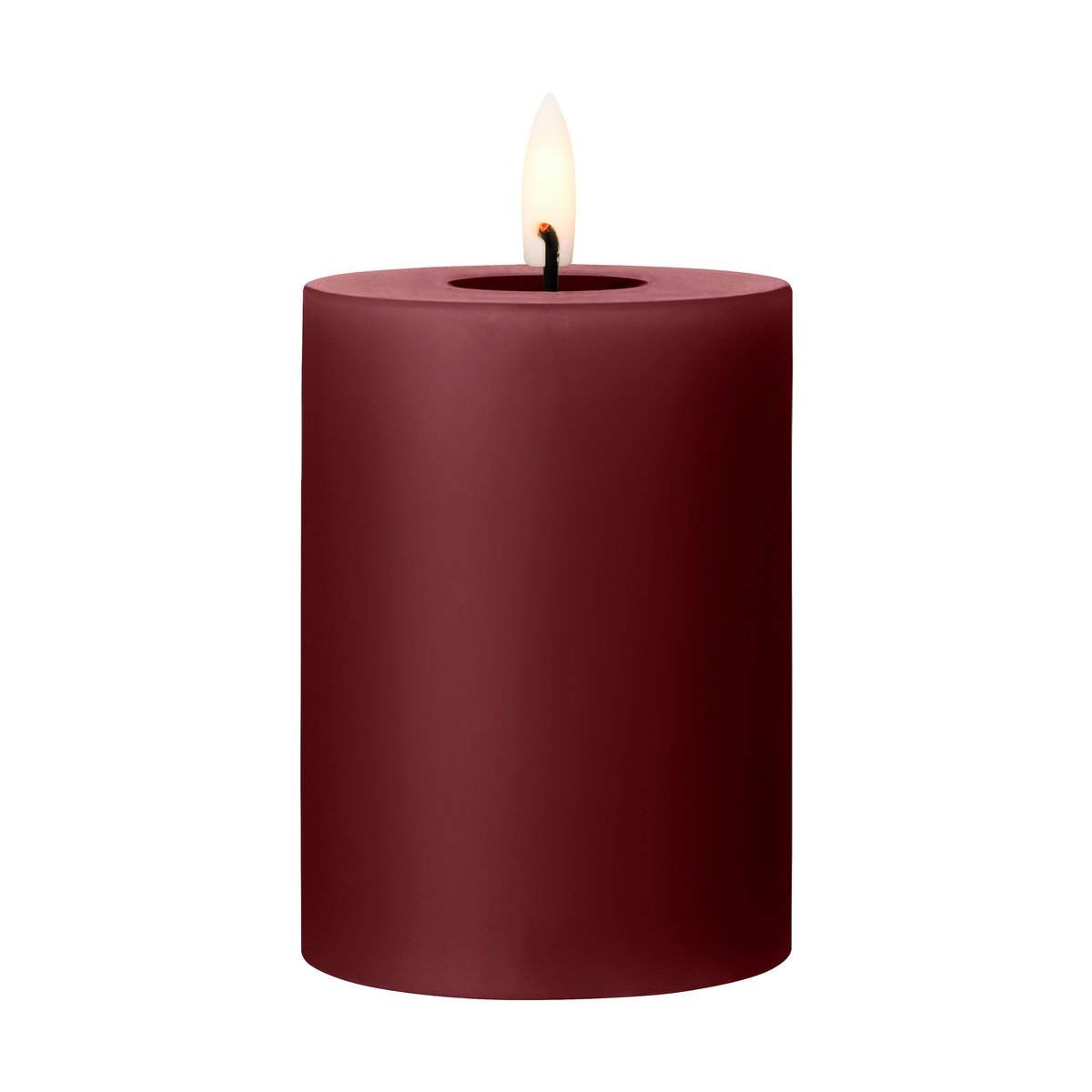 ester & erik pillar candle LED o7.5x10 cm 44/2 Deep Wine