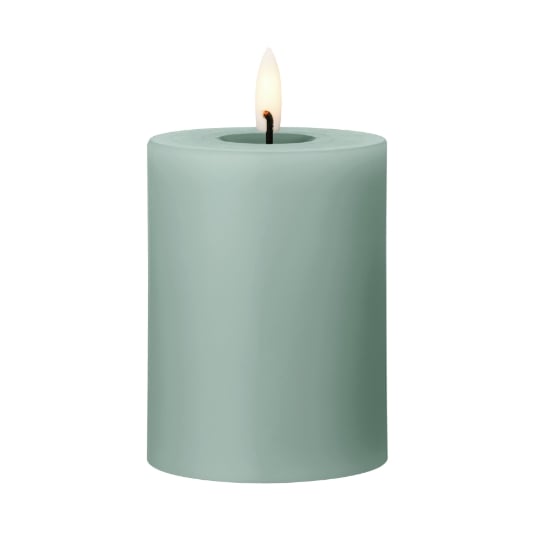 ester & erik ester & erik pillar candle LED Ø7.5x10 cm 67 Jade stone
