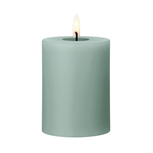 ester & erik ester & erik pillar candle LED Ø7.5x10 cm 67 Jade stone