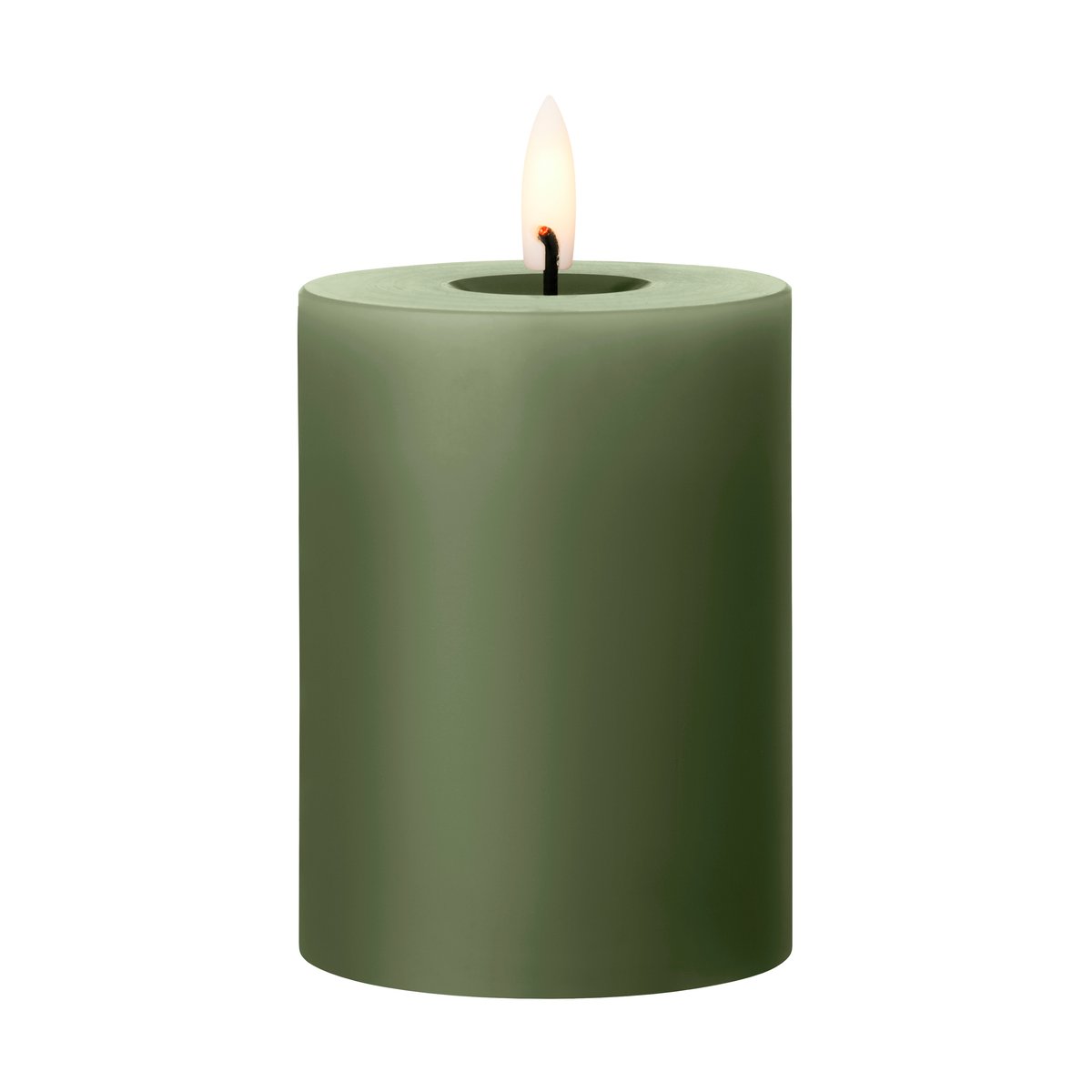 ester & erik pillar candle LED o7.5x10 cm 70 Green Soil