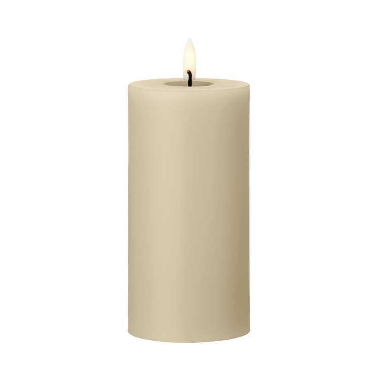 ester & erik pillar candle LED o7.5x15 cm 14 Pale ginger