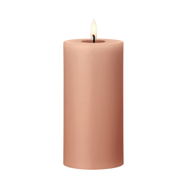 ester & erik pillar candle LED o7.5x15 cm 20 Rosy caramel