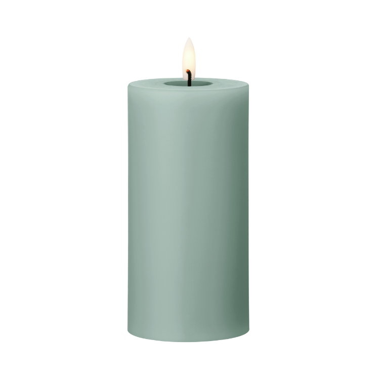 ester & erik ester & erik pillar candle LED Ø7.5x15 cm 67 Jade stone