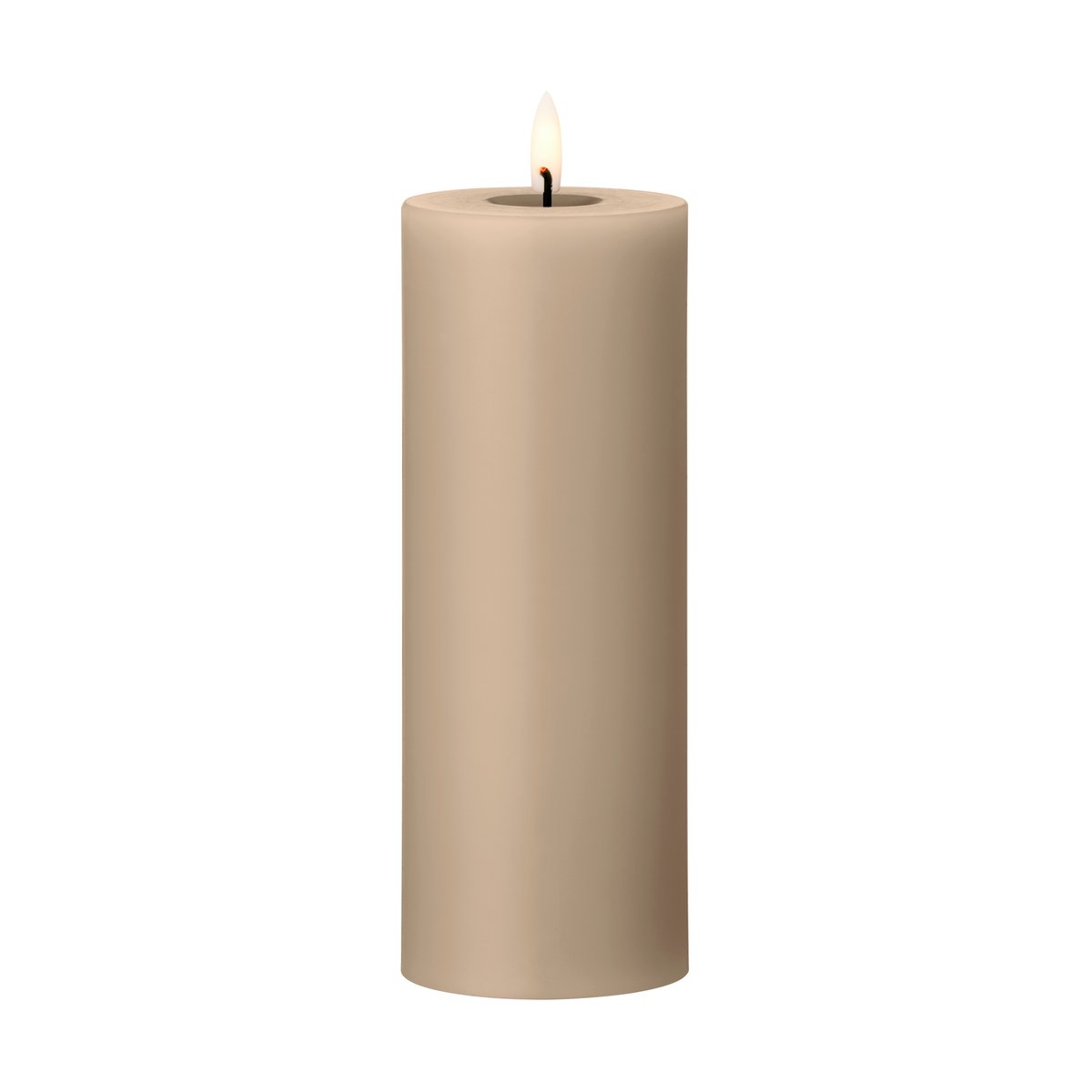 ester & erik pillar candle LED o7.5x20 cm 18 Nougat Note