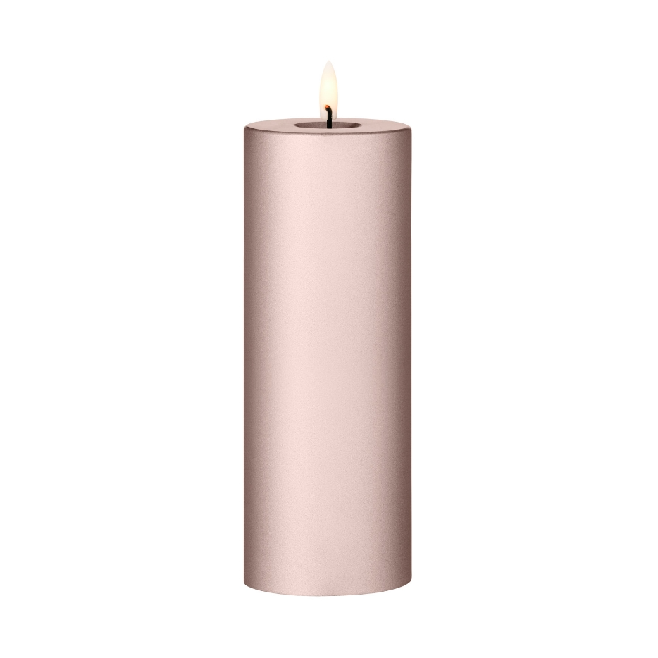 ester & erik pillar candle LED o7.5x20 cm 94 Champagne Metallic