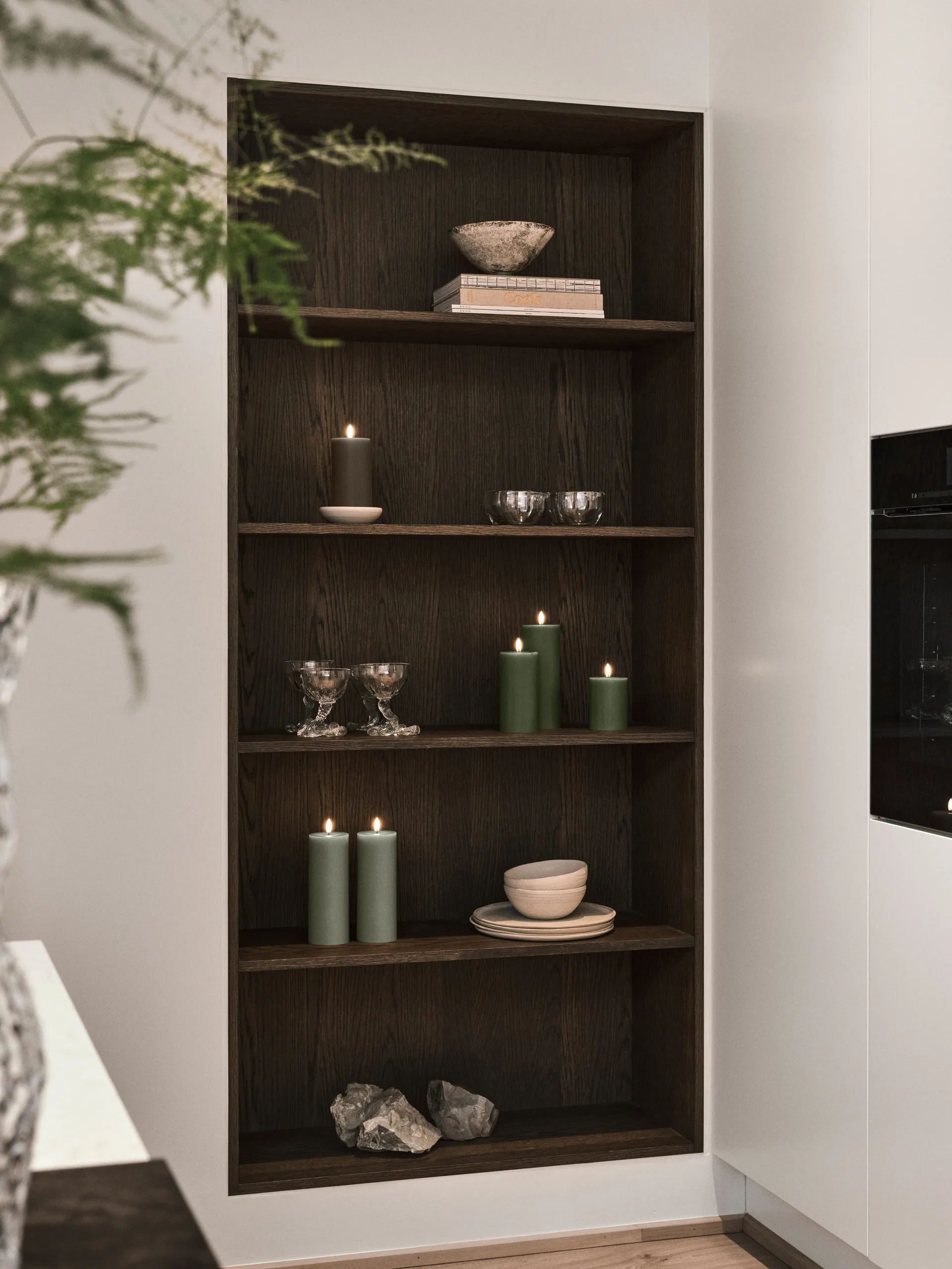 ester & erik pillar candle LED, 77 Caviar, 15 cm ester & erik