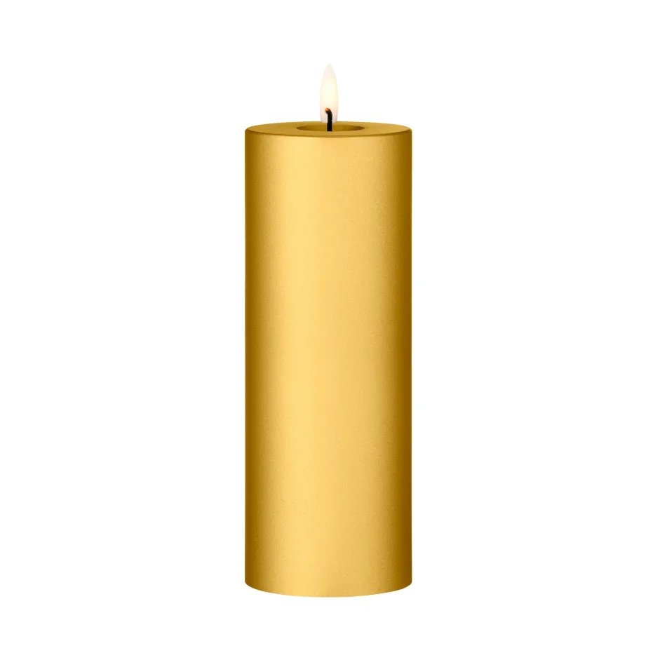 ester & erik pillar candle LED, 90 Gold Metallic, 20 cm ester & erik