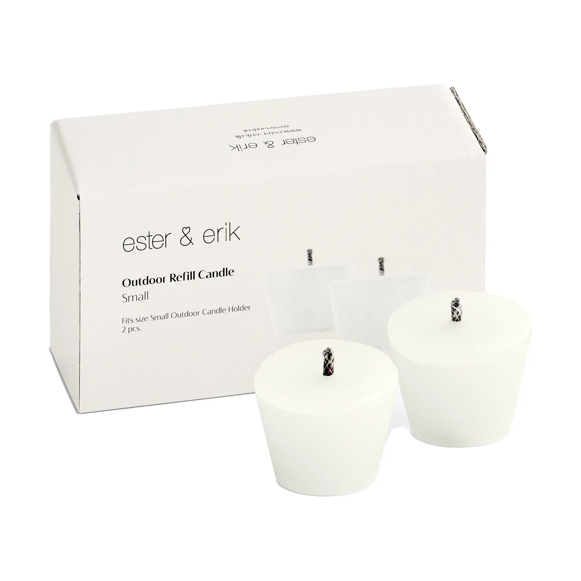 ester & erik refill for outdoor candle holder 2-pack, Small ester & erik