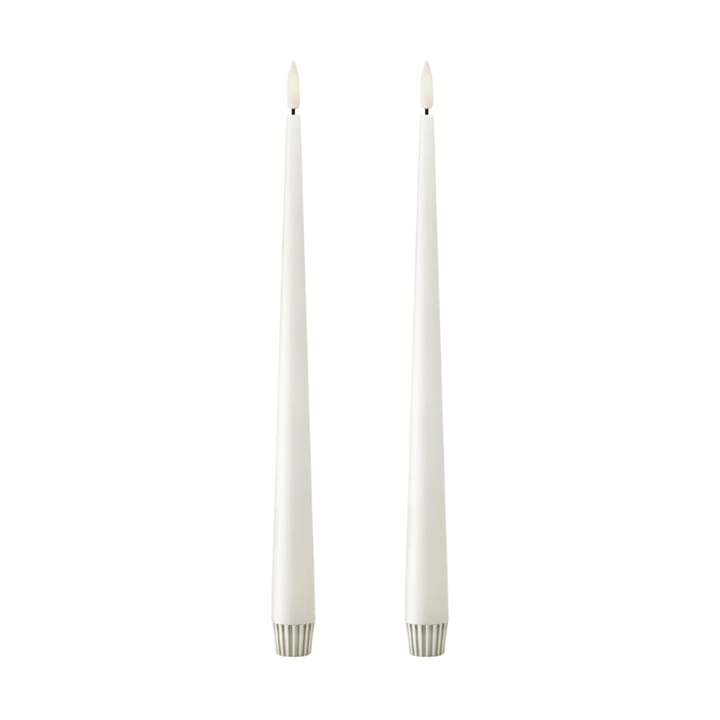 ester & erik taper candle LED 2-pack - 10 Silky , 30 cm - Ester & erik