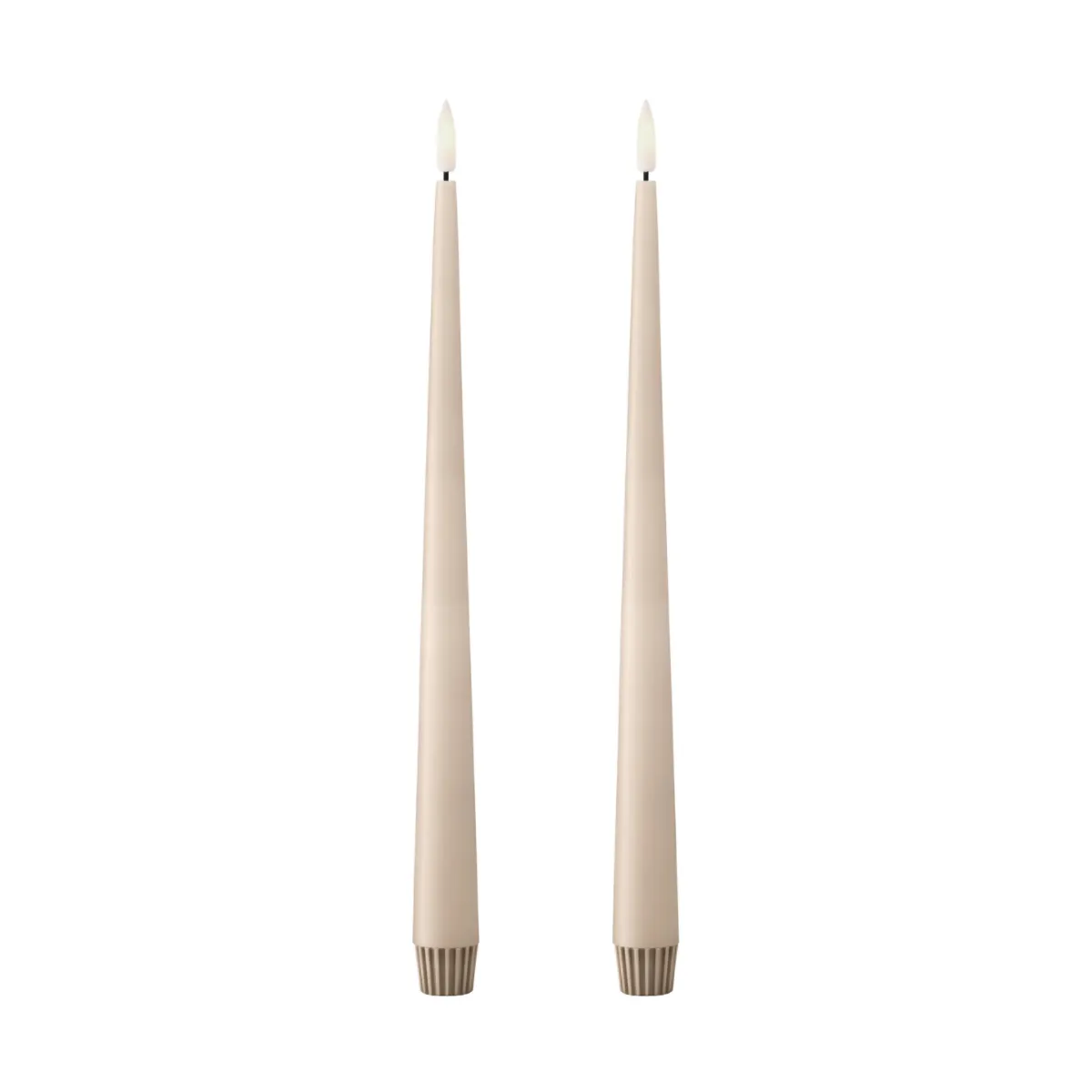 ester & erik taper candle LED 2-pack 11 Ice Latte , 30 cm