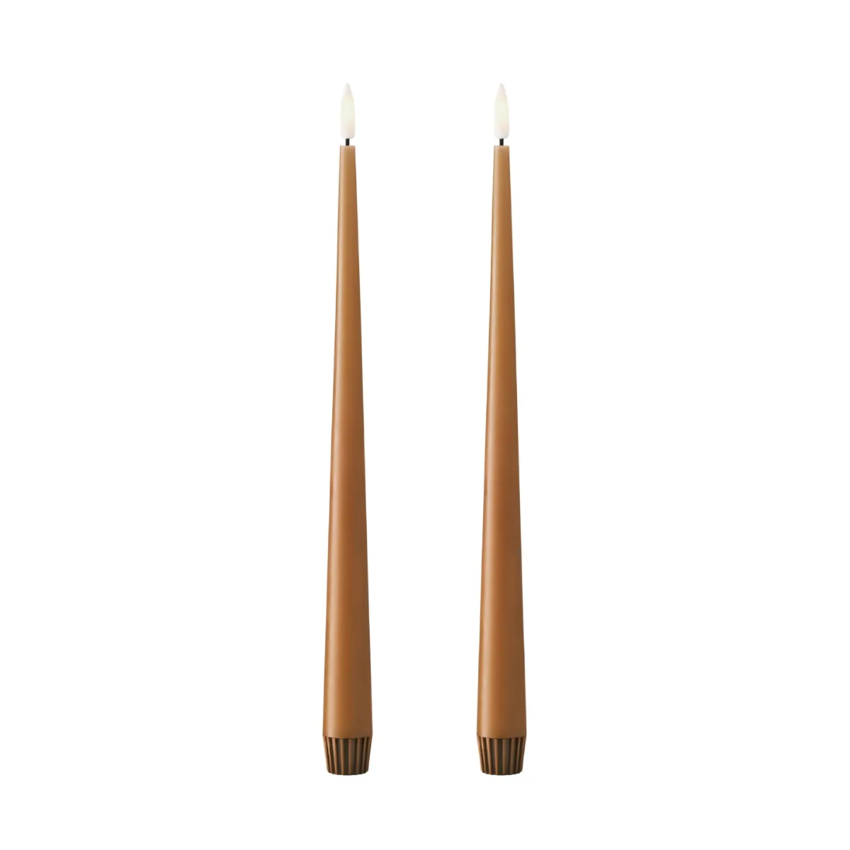 ester & erik ester & erik taper candle LED 2-pack 23 Raw Toffee , 30 cm