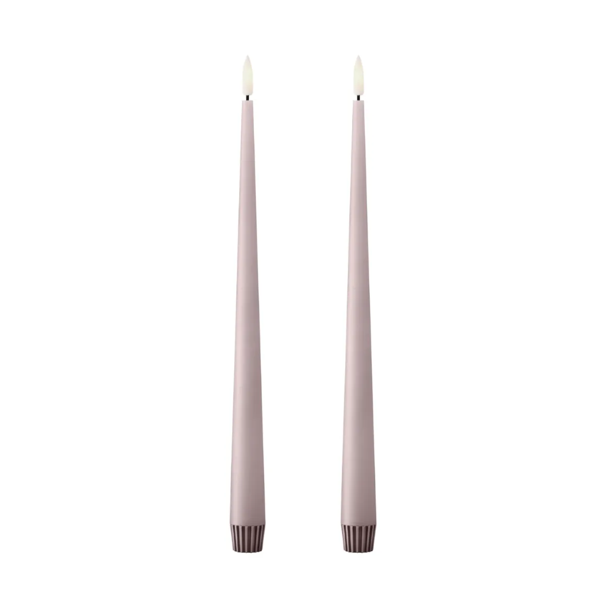 ester & erik taper candle LED 2-pack 52 Soft Rose , 30 cm