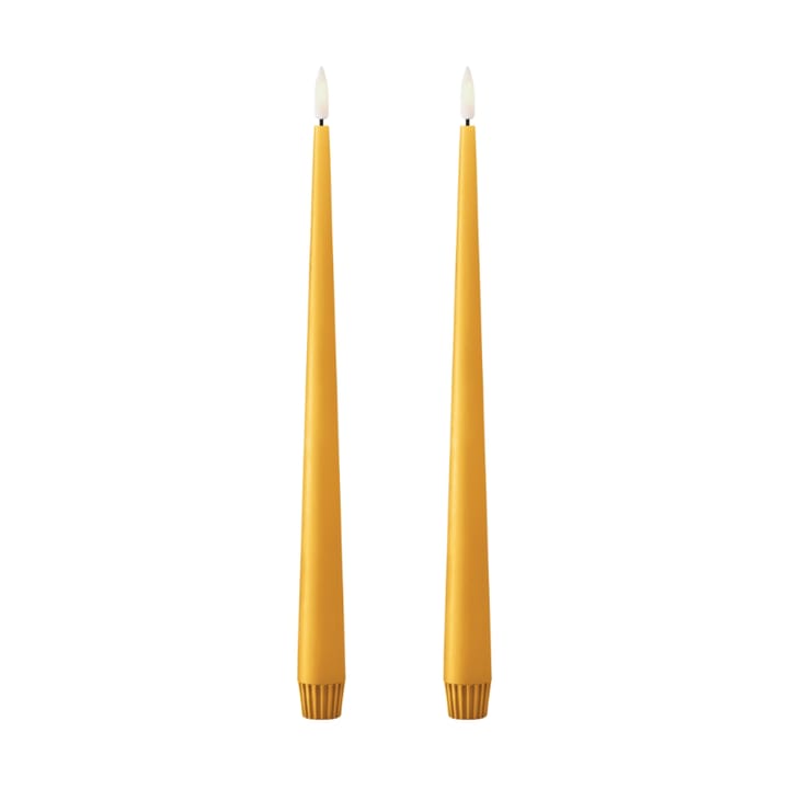 ester & erik taper candle LED 2-pack - 85 Mango , 30 cm - Ester & erik
