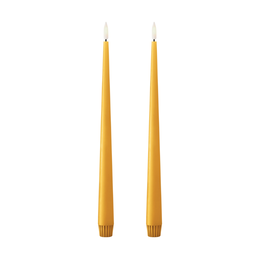 ester & erik taper candle LED 2-pack 85 Mango , 30 cm