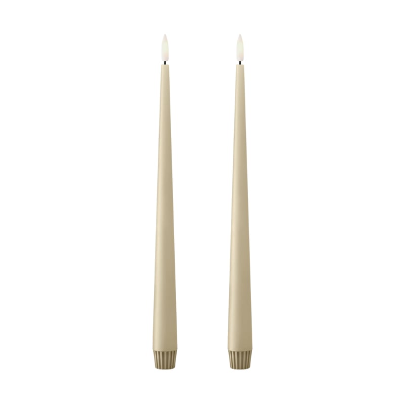 ester & erik ester & erik taper candle LED 30 cm 2-pack 14 Pale ginger