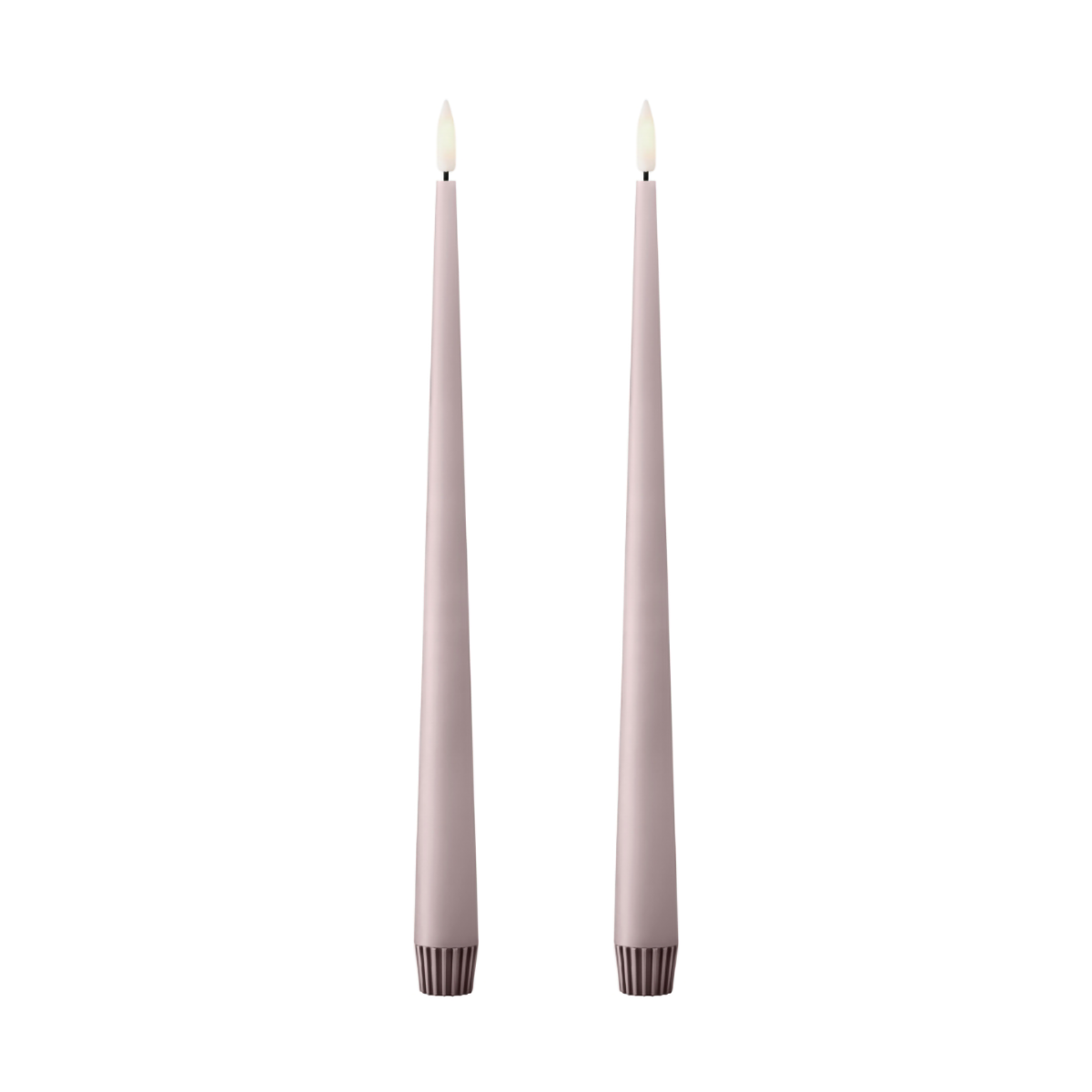 ester & erik taper candle LED 30 cm 2-pack 52 Soft Rose