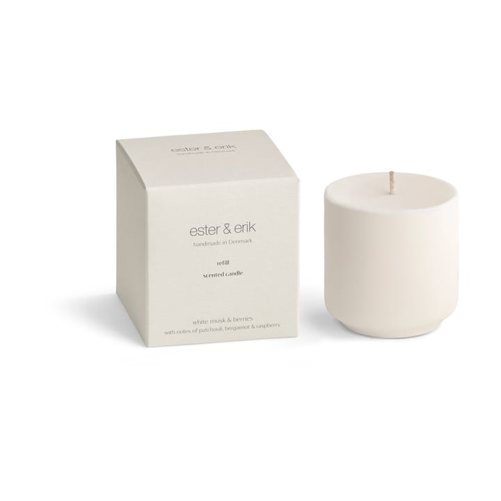 Refill ester & erik scented candles - White musk & berries - ester & erik