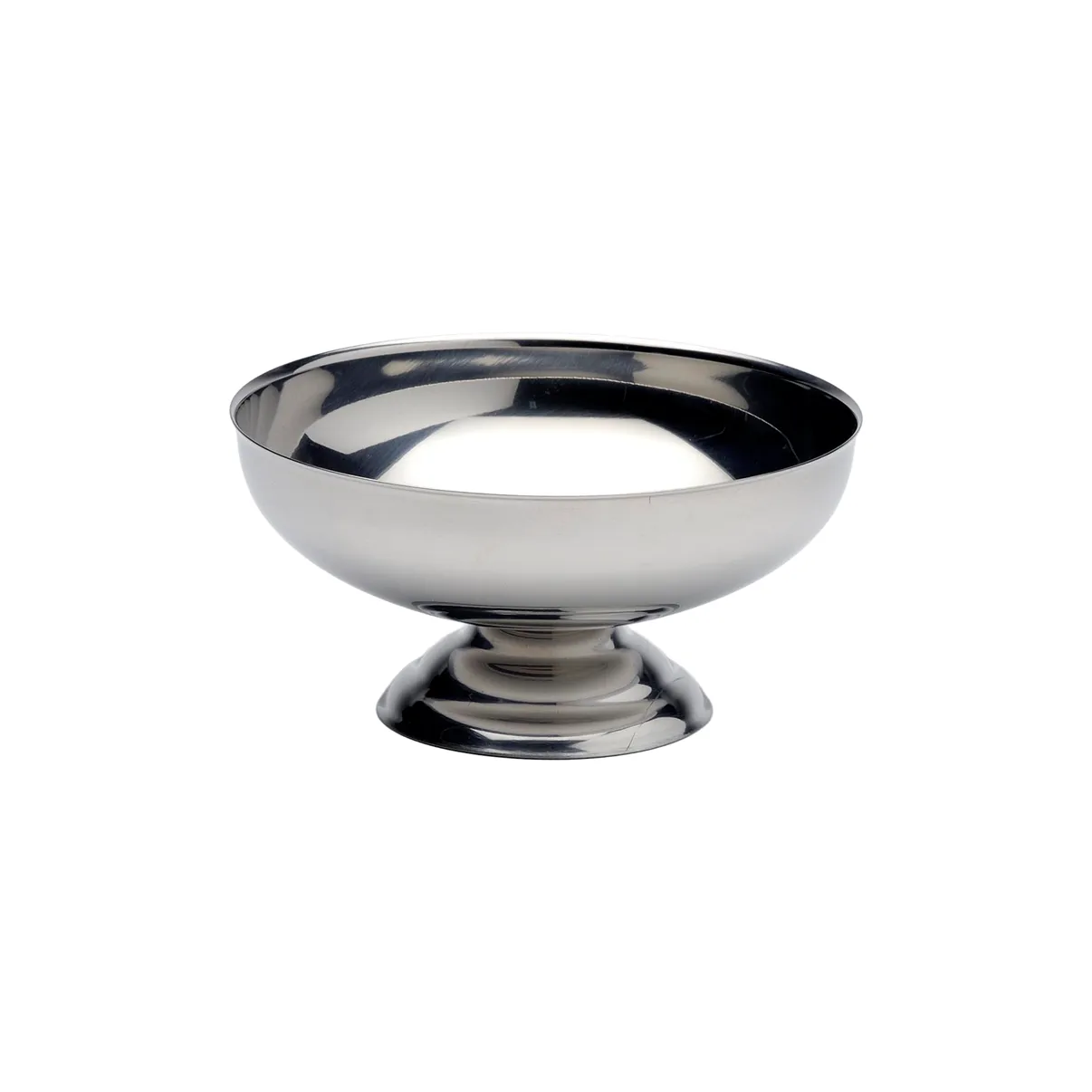 Eternum Italian glass dome Stainless steel | Scandinavian Design | Dessert bowls | Silver-coloured
