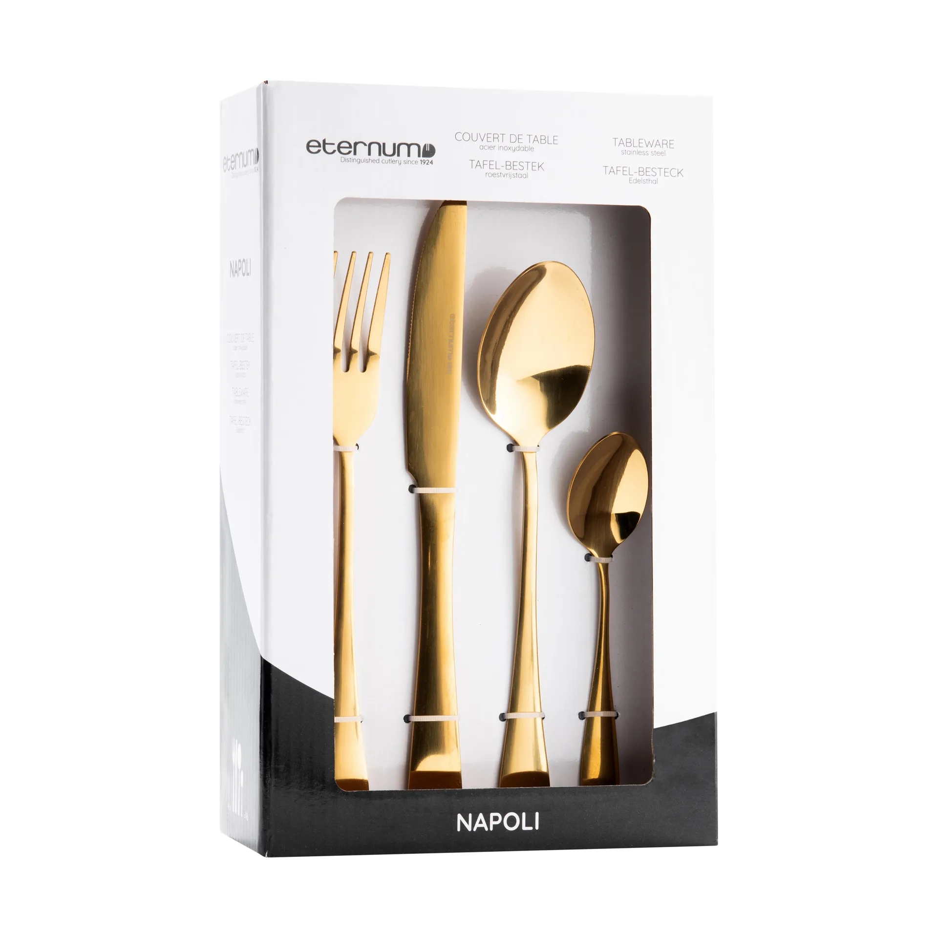 Eternum Napoli cutlery set 16 pcs, Gold Eternum