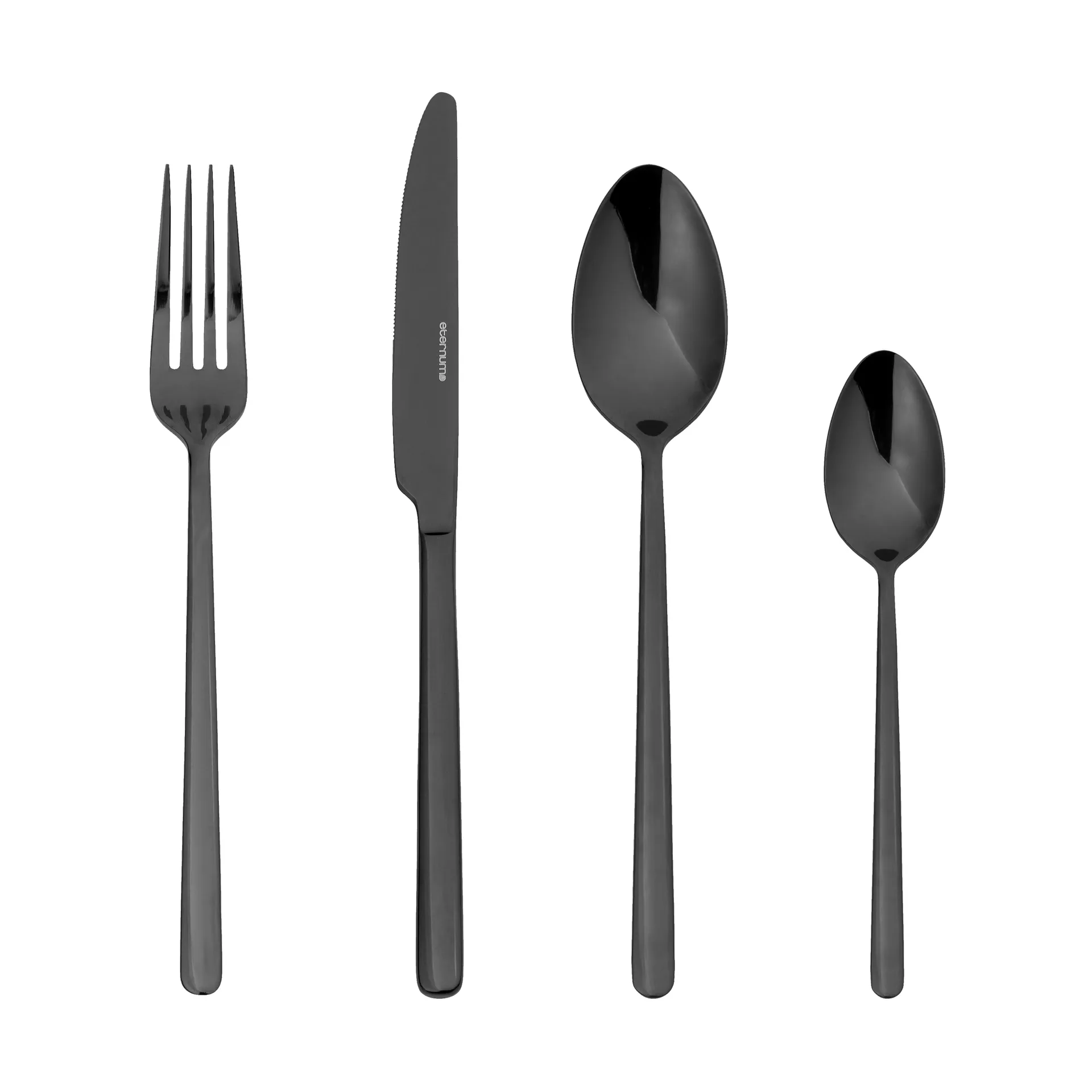 Eternum Nardo cutlery set 16-piece, Black Eternum