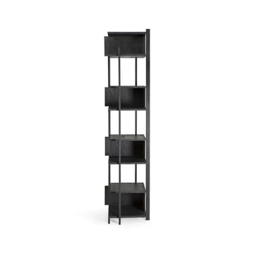 Abstract Column shelf - Black teak 203x49 cm - Ethnicraft