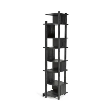 Abstract Column shelf - Black teak 203x49 cm - Ethnicraft
