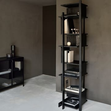 Abstract Column shelf - Black teak 203x49 cm - Ethnicraft