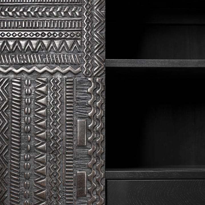 Ancestors Tabwa cabinet, Teak 3 doors-2 drawers 126x180 Ethnicraft